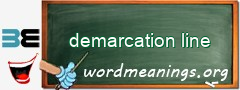 WordMeaning blackboard for demarcation line
